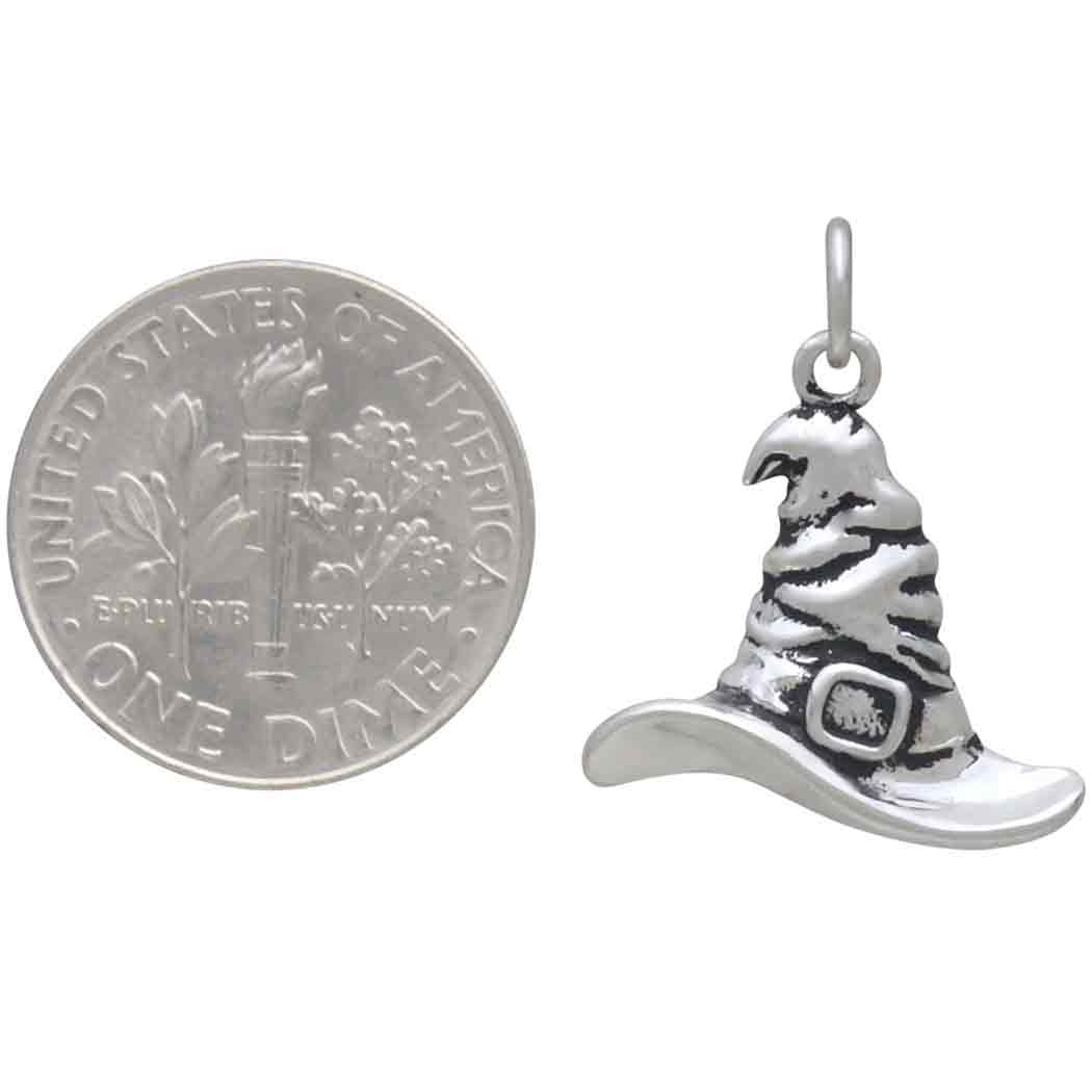 Charm-HALLOWEEN WITCH HAT-17x17mm Enamel Plated