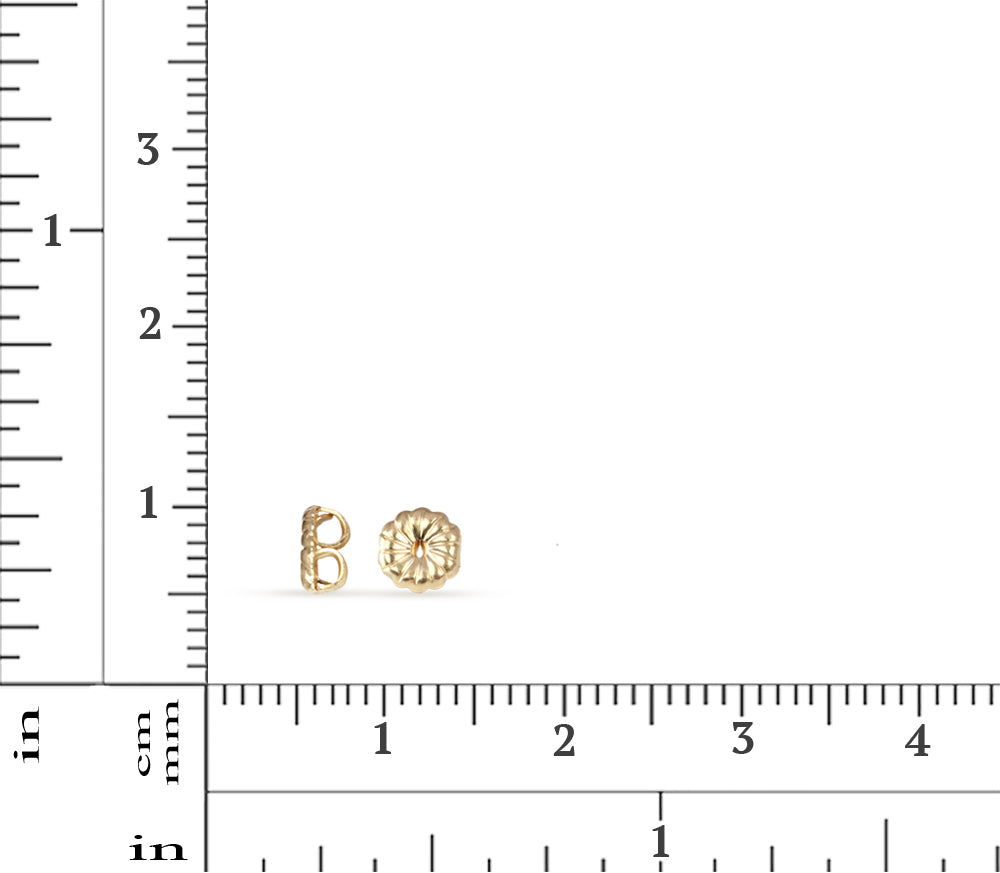 14/20 Yellow Gold-Filled 5MM Large Earring Back