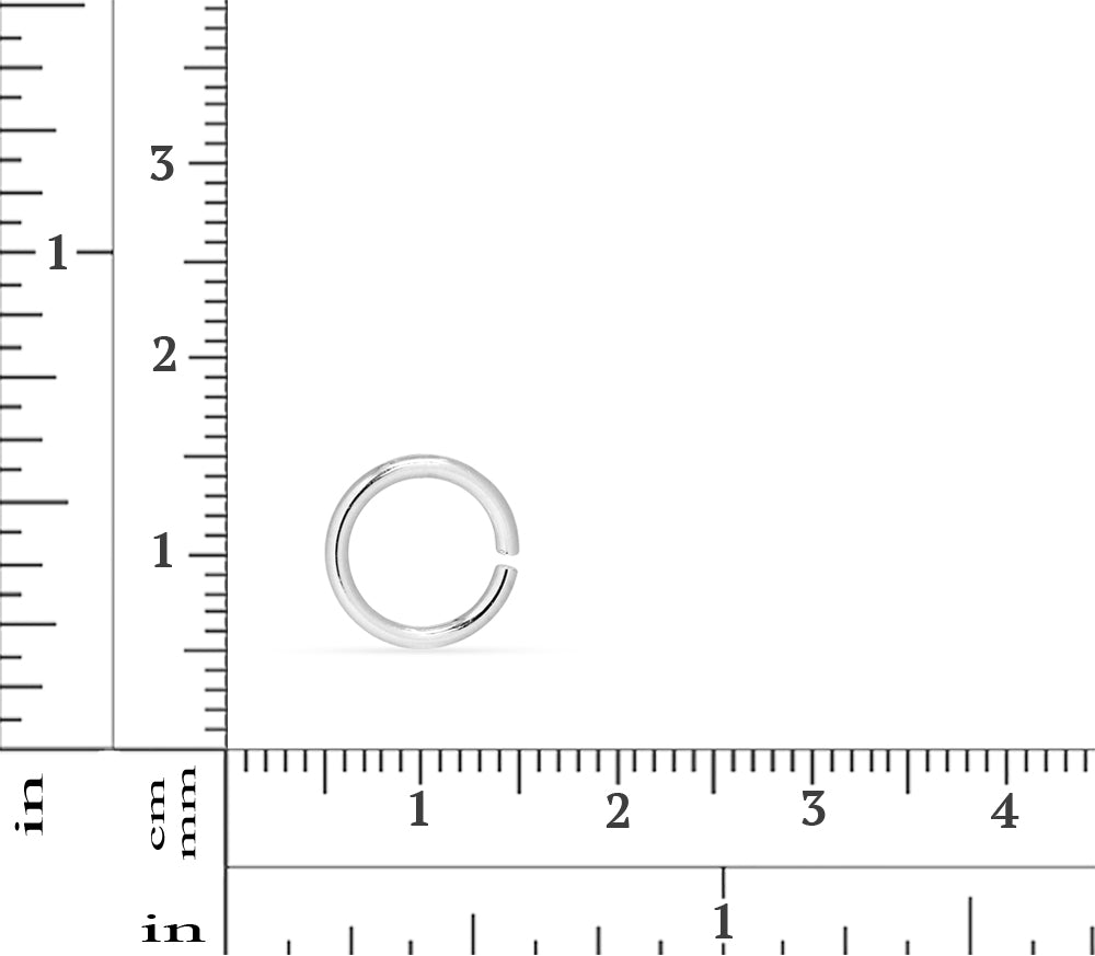 925 Sterling Silver Locking Jump Ring, 10mm - Jewelry Findings