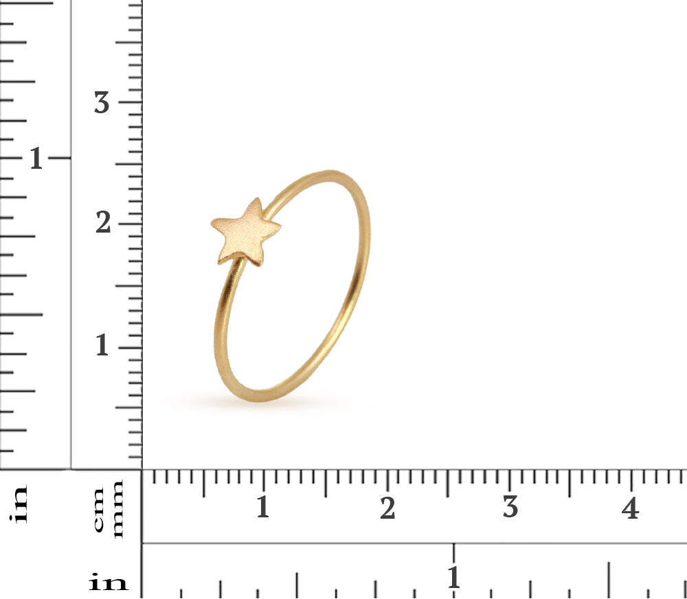 Sterling Silver Ring - Tiny Star Ring