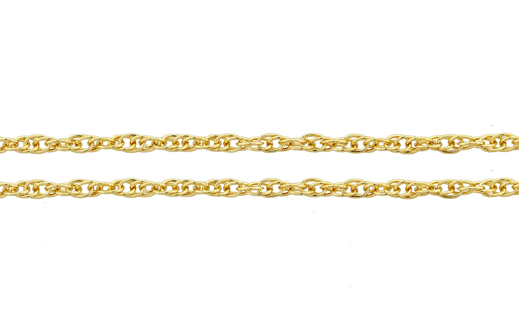 14Kt Gold Filled 1.2mm Rope Chain - 5ft
