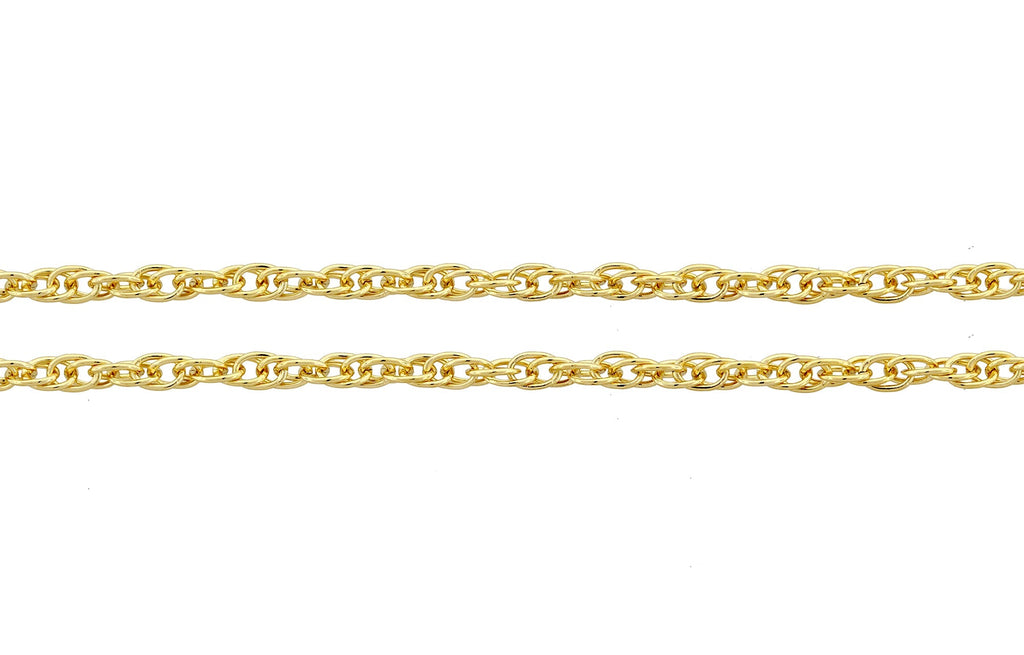 14Kt Gold Filled 1.2mm Rope Chain - 100ft
