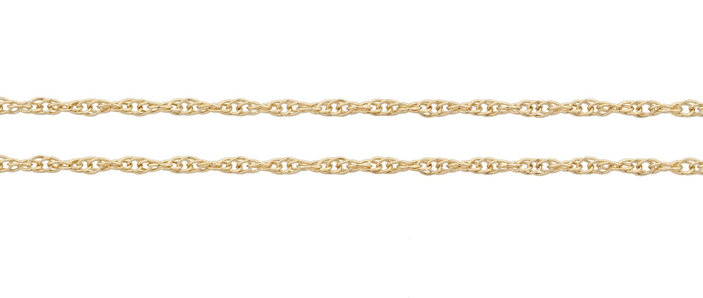 14kt Gold Filled 1.2mm Rope Chain - 5 Feet SPool