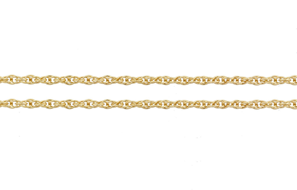 14Kt Gold Filled 1.3mm Rope Chain - 5ft