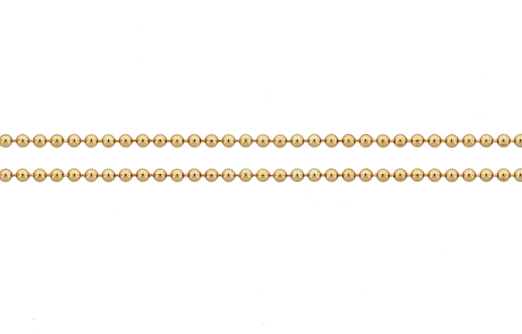 14Kt Gold Filled 1.5mm Ball Chain - 5ft