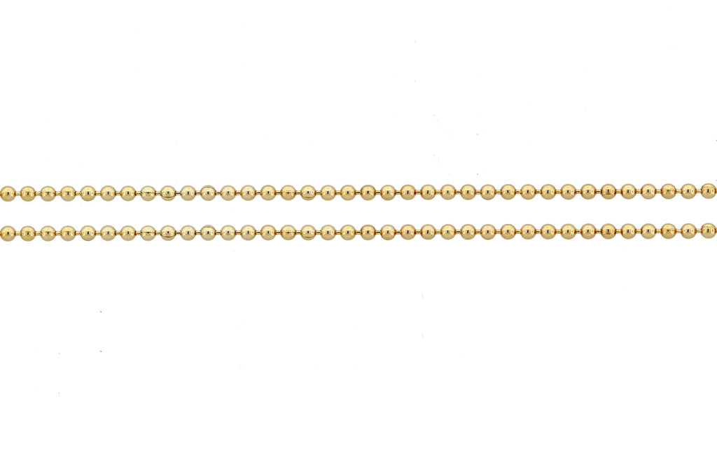 14Kt Gold Filled 1mm Ball Chain - 5ft