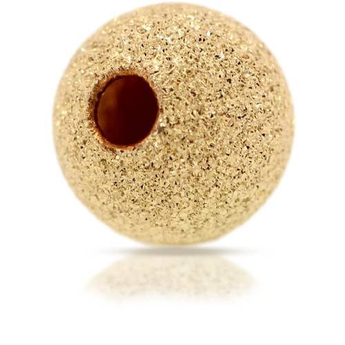 14Kt Gold Filled 3mm Stardust Round Bead 1mm Hole - 20pcs/pk
