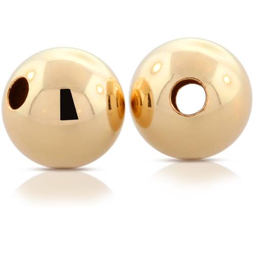 Gold Filled Beads 14Kt Gold Filled 5mm Round Seamless Beads - 20pcs/pk –  Plazko