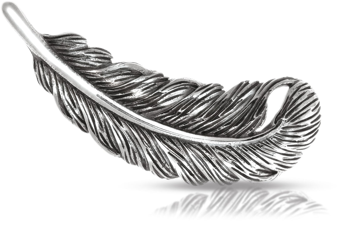 Sterling Silver Small Feather Charm