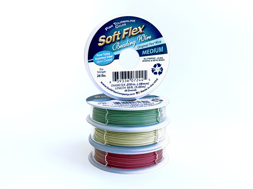 SoftFlex Trios Beading Wire La Fleur Special Multi-Color 49-019-10ft - Medium Diameter