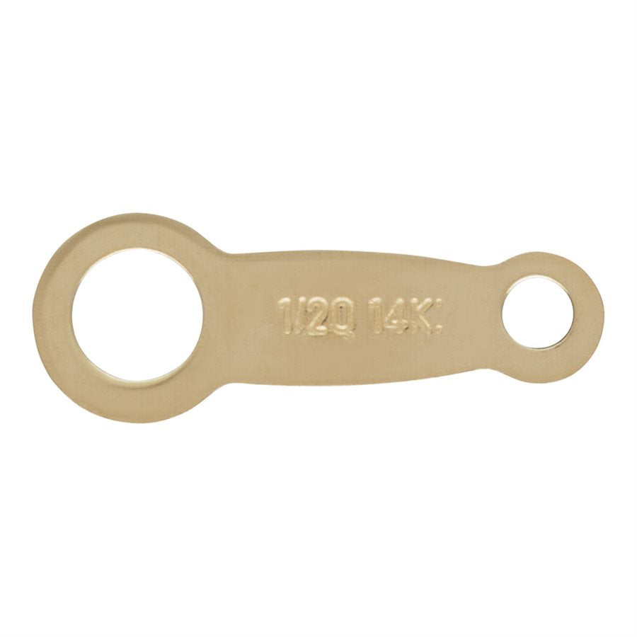 Japanese-Style Quality Tag 14Kt Gold Filled 8mm - 50pcs