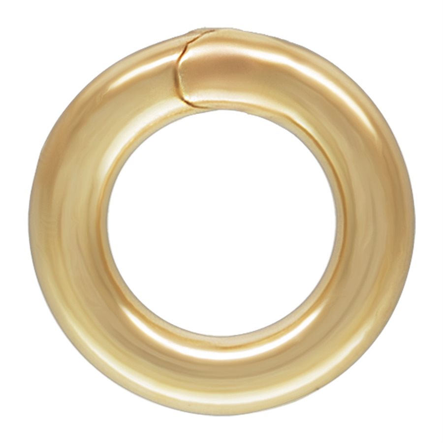 Geschlossener Biegering, 14 Karat Gold gefüllt, 22 g, 3 mm, 50 Stück/Packung 