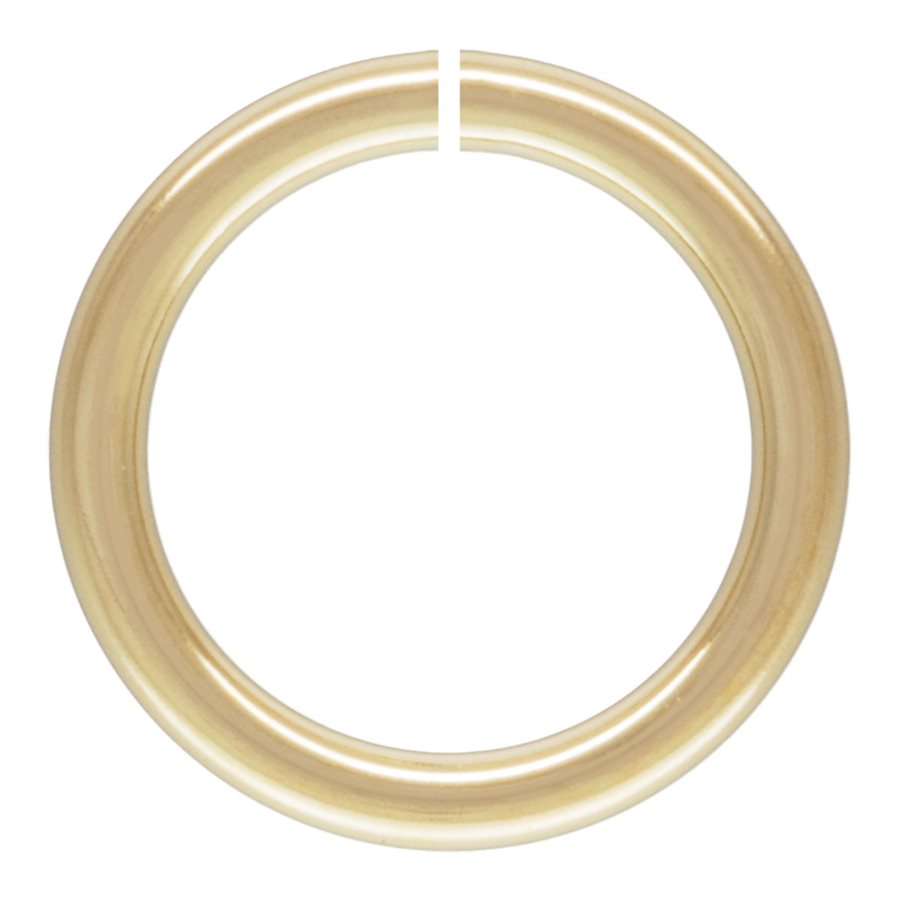 Offener Biegering, 14 Karat Gold gefüllt, 22 g, 5 mm, 20 Stück 
