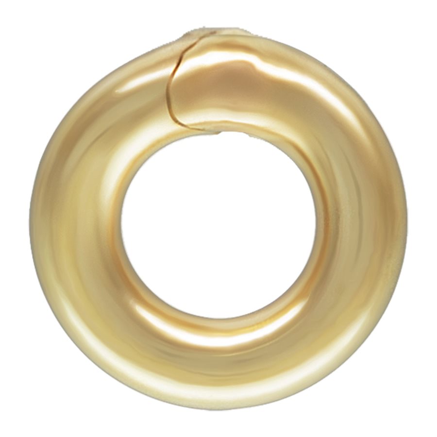 Geschlossener Biegering, 14 Karat Gold gefüllt, 20 g, 3 mm, 50 Stück 