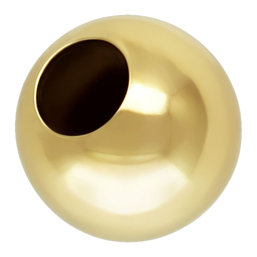 Cuentas redondas sin costura de 2,5 mm rellenas de oro de 14 kt - 100 piezas/paquete 