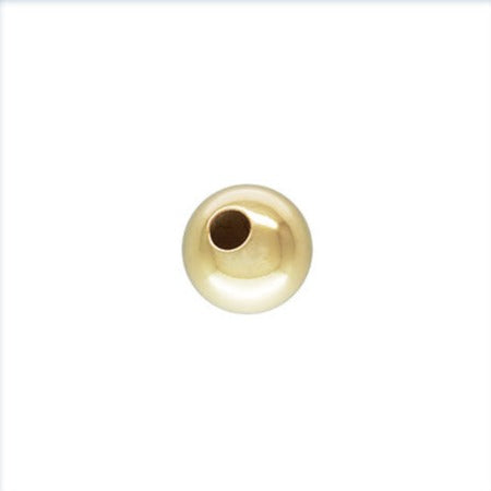 Gold Filled Beads 14Kt Gold Filled 5mm Round Seamless Beads - 20pcs/pk