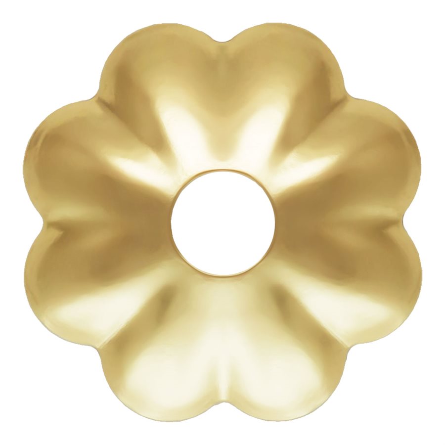 14Kt Gold Filled 4mm Flower Bead Cap 1mm Hole - 50pcs/pack