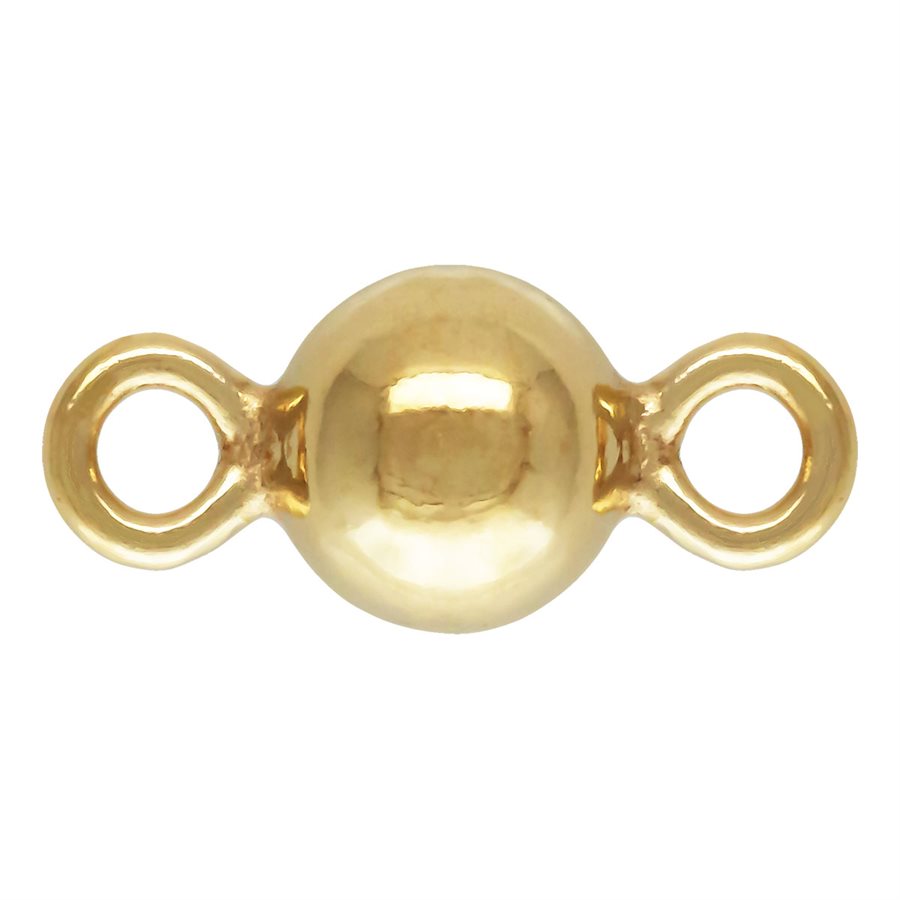 14Kt Gold Filled 3.0mm Ball Connector - 2pcs