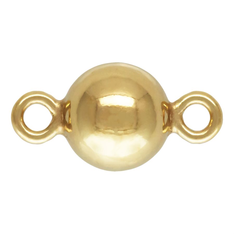 14Kt Gold Filled 4.0mm Ball Connector - 2pcs
