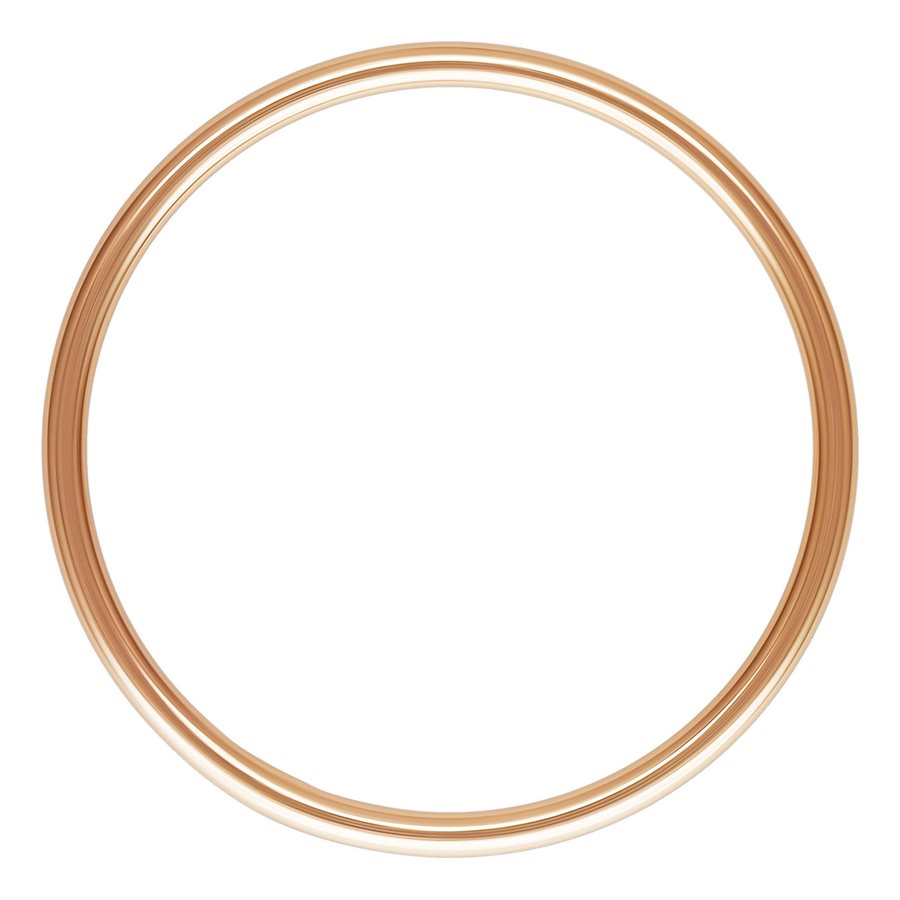 14Kt Rose Gold Filled 17.7x1mm Stacking Ring Size 5 - 4pcs/pack