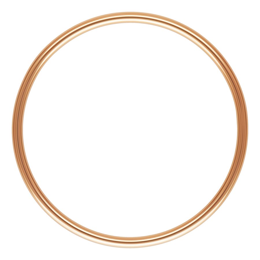 Stapelring, 14 Karat Roségold gefüllt, 20,9 x 1 mm, Größe 9 – 4 Stück/Packung