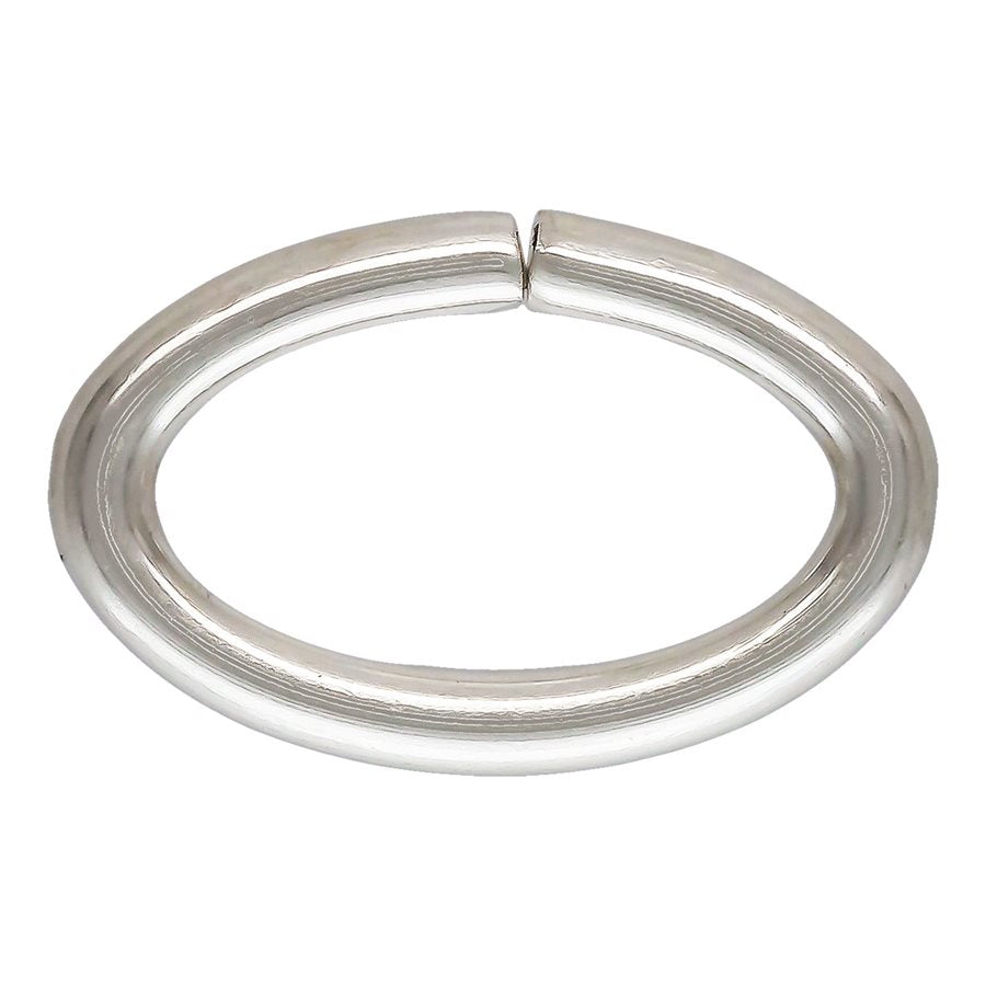 Sterling Silver Oval 22ga 5.3x3.5mm Open Jump Rings - 100pcs/pack