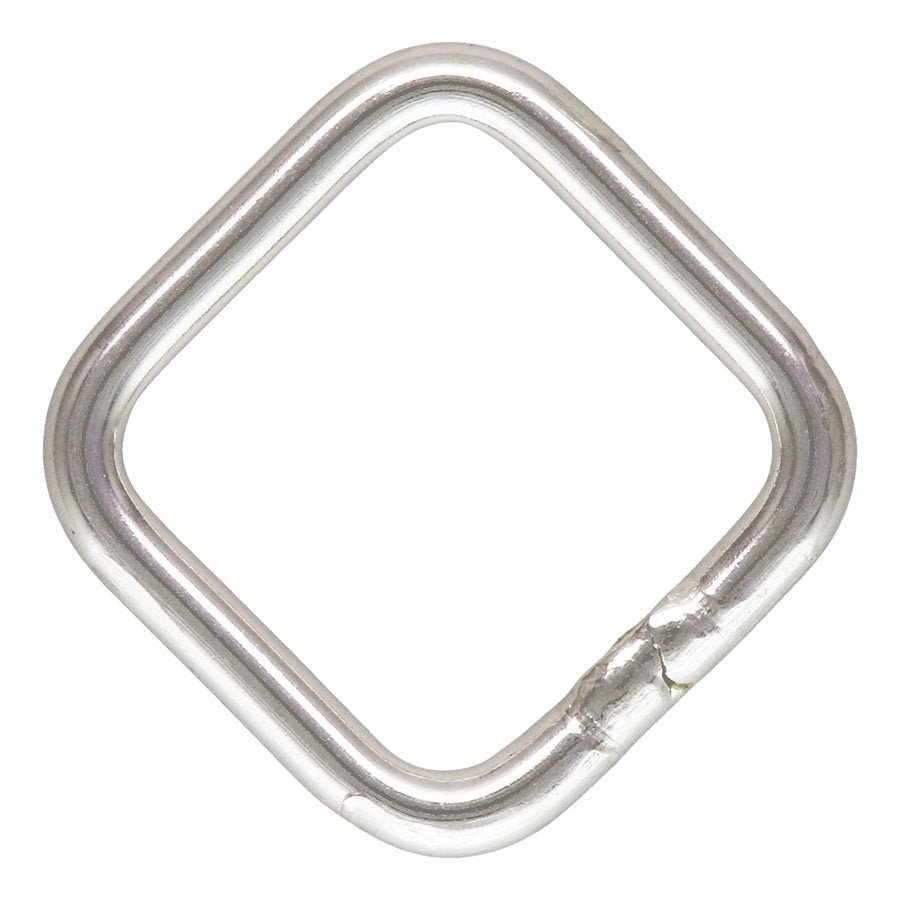 Sterling Silver 20.5ga 6mm Square Jump Ring - 20pcs/pack