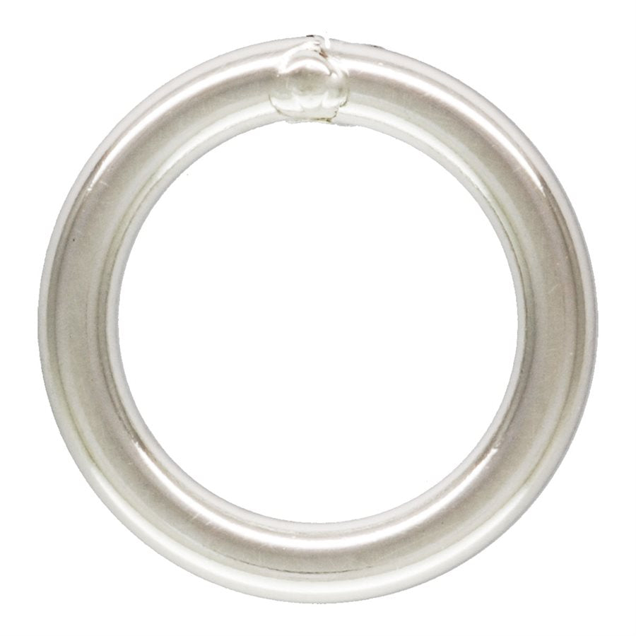 Geschlossener Biegering aus Sterlingsilber, 19 g, 6 mm, 20 Stück/Packung 