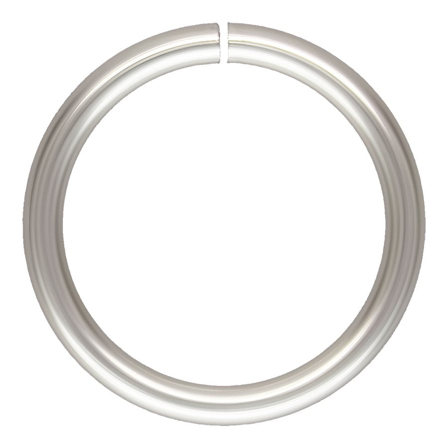 Sterling Silver 18ga 10mm Open Jump Ring - 20pcs/pack