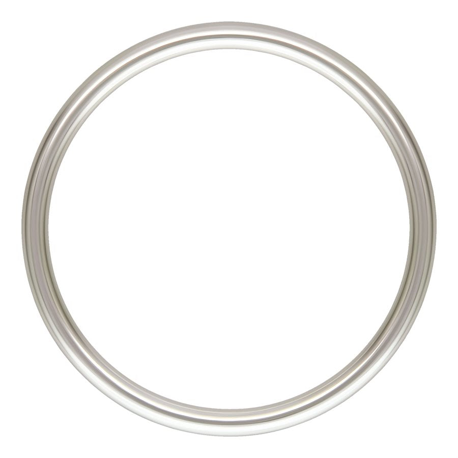 Stapelringe aus Sterlingsilber, 15 x 1 mm, Größe 2, 4 Stück/Packung