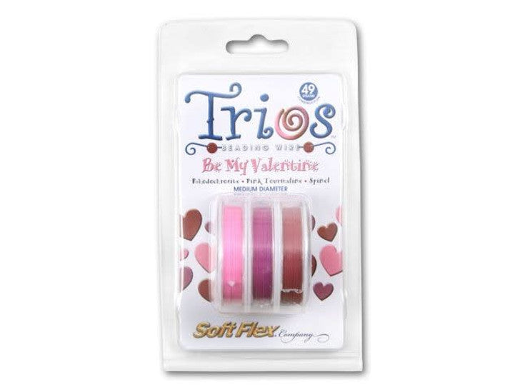 Soft Flex Trios Beading Wire Multi-Color Be My Valentine  - Medium Diameter