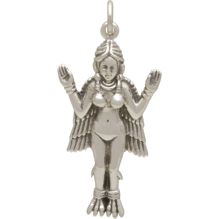 Sterling Silver Innana Goddess Charm 33x15mm - 1Pc