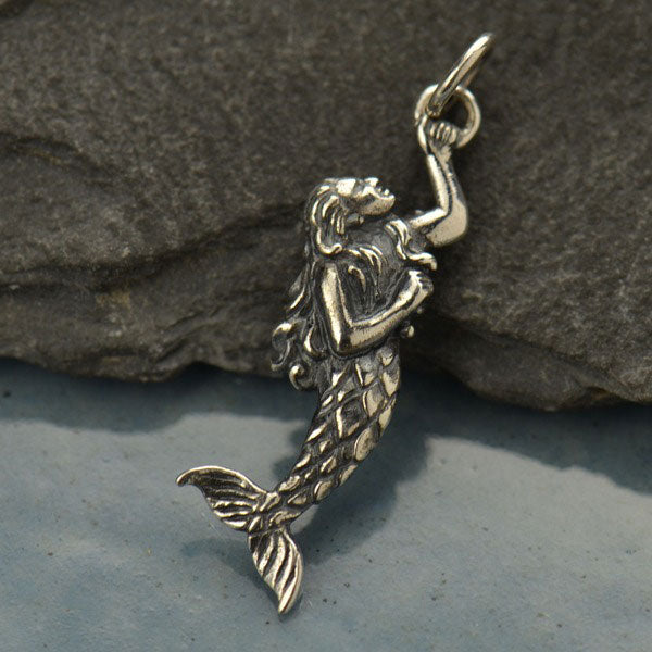 Silver mermaid charm shop