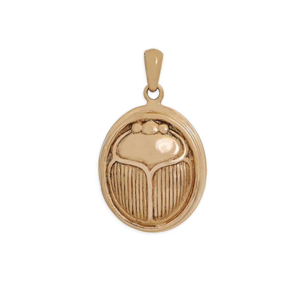 Bronze Scarab Locket 28x17mm - 1Pc