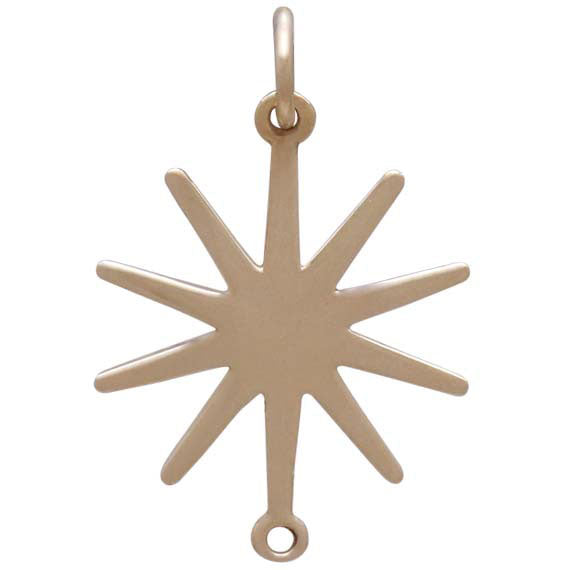 Bronze Sun Link 28x16mm - 1Pc