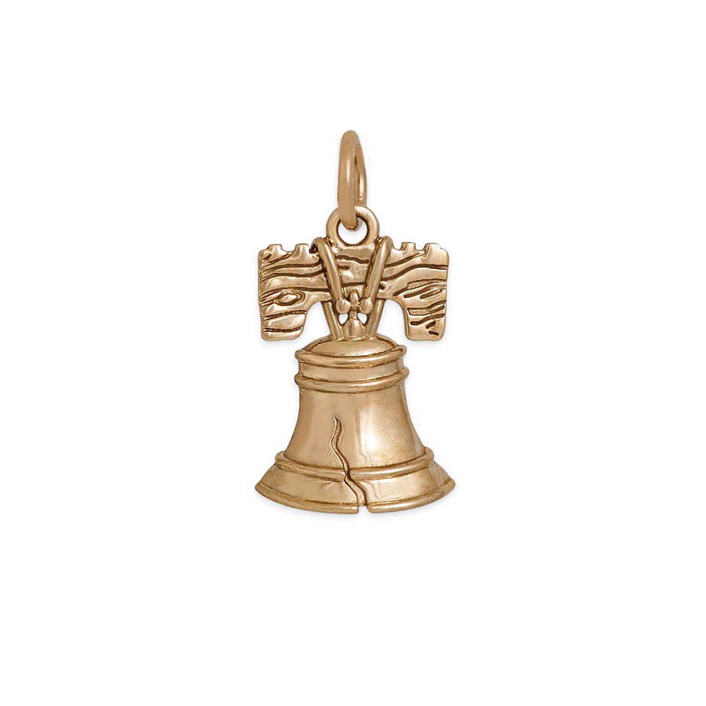 Bronze Liberty Bell Charm 19x11mm - 1Pc