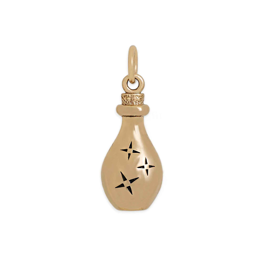 Bronze Potion Bottle Charm 21x8mm - 1Pc
