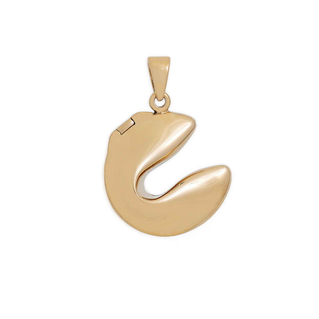 Bronze Fortune Cookie Locket 26x18mm - 1Pc