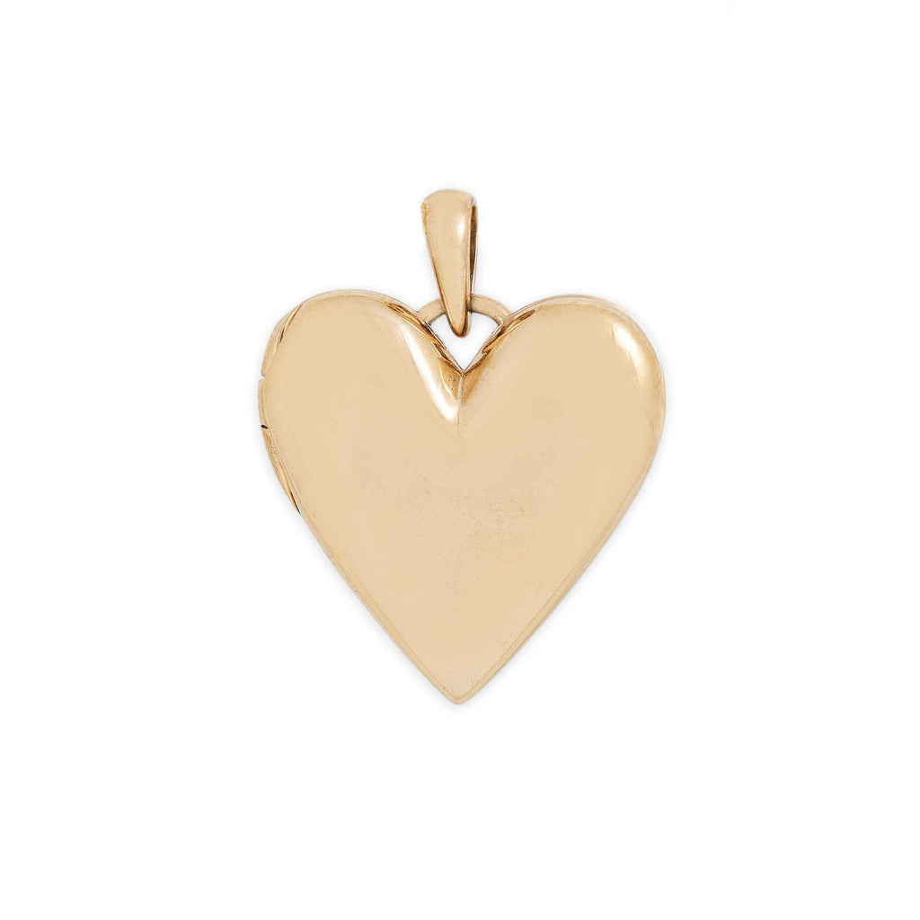 Large Bronze Heart Locket 30x24mm - 1Pc