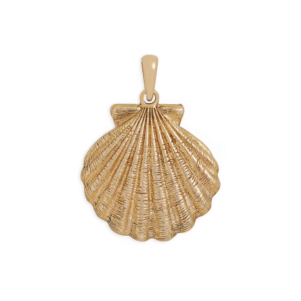 Bronze Shell Locket 34x25mm - 1Pc
