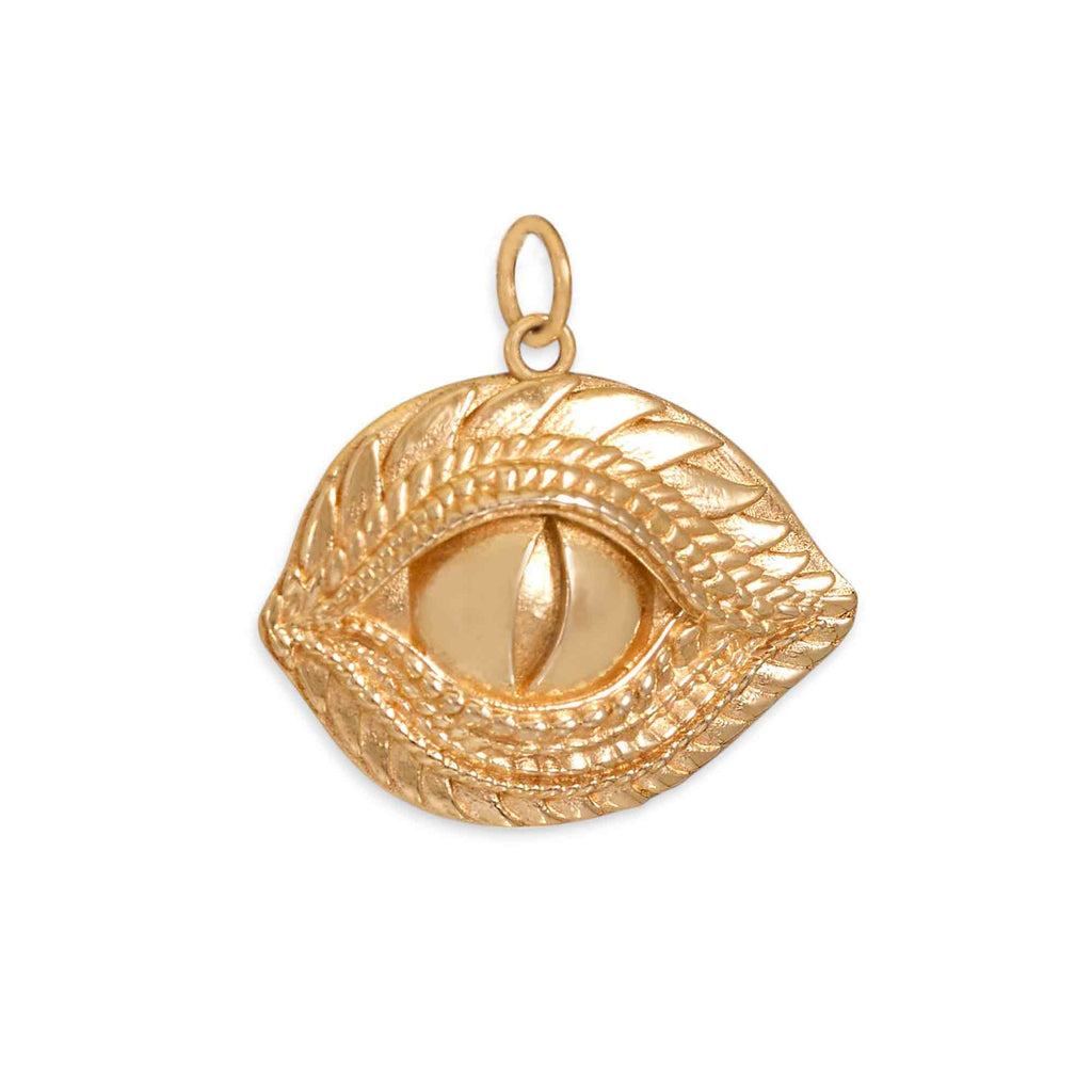 Bronze Dragon Eye Pendant 24x25mm - 1Pc
