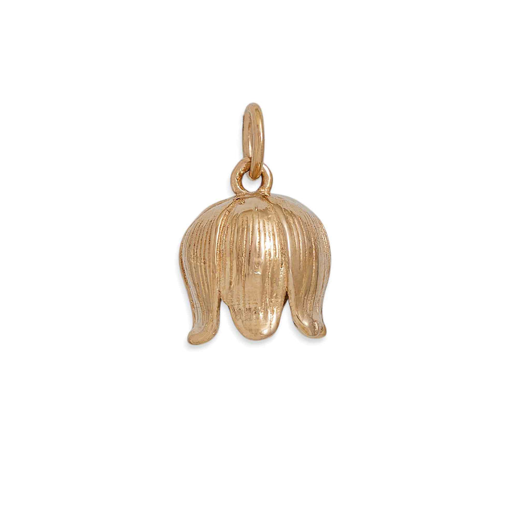 Bronze Dimensional Single Lily of the Valley Charm 16x10mm - 1Pc