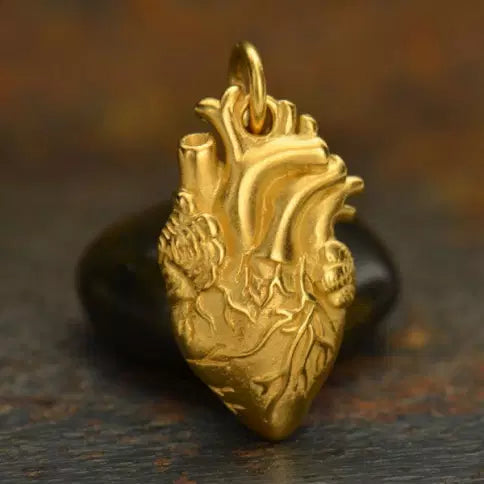 Anatomical heart charm hotsell