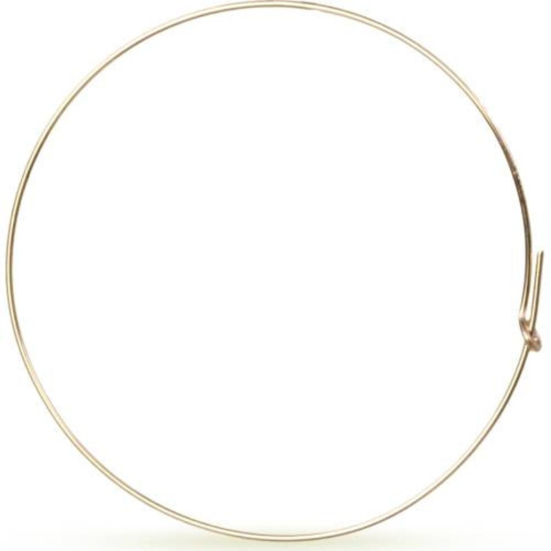 14Kt Gold Filled 30mm 21ga  Wire Beading Hoop - 5 pairs/pack