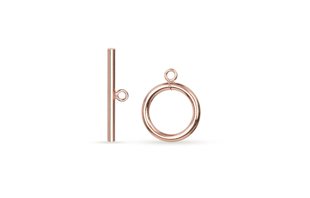 14Kt Rose Gold Filled 11mm Toggle Clasp - 1pc/pack