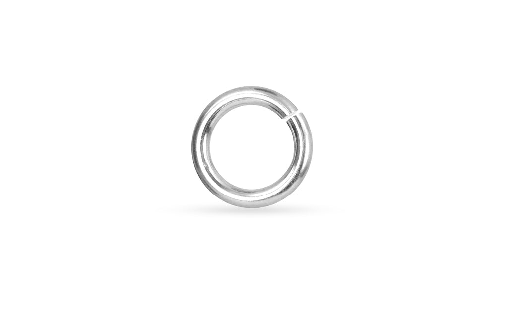 Sterling Silver 18ga 9mm Open Jump Ring - 20pcs/pack