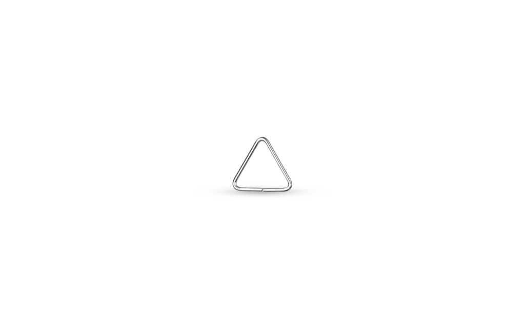 Sterling Silver 22ga 5mm Open Triangle Jump Rings - 100pcs/pack