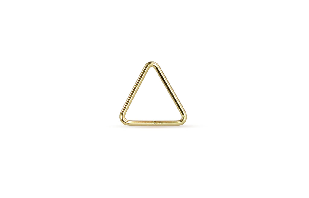 14Kt Gold Filled 19.5ga 10mm Closed Triangle Jump Rings - 10pcs/pack