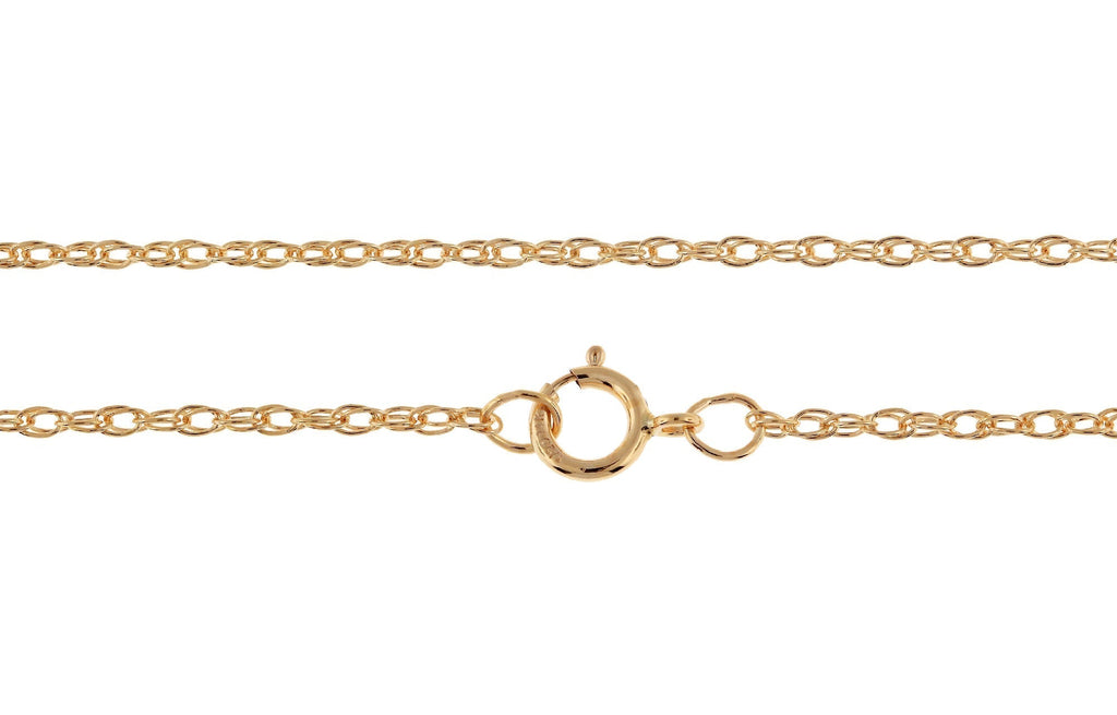 14Kt Gold Filled 22" 1.2mm Rope Chain With Clasp - 1pc