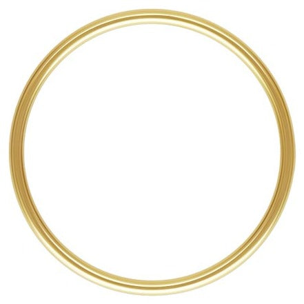 14Kt Gold Filled 17.7x1mm Stacking Ring Size 5 - 4pcs/pack